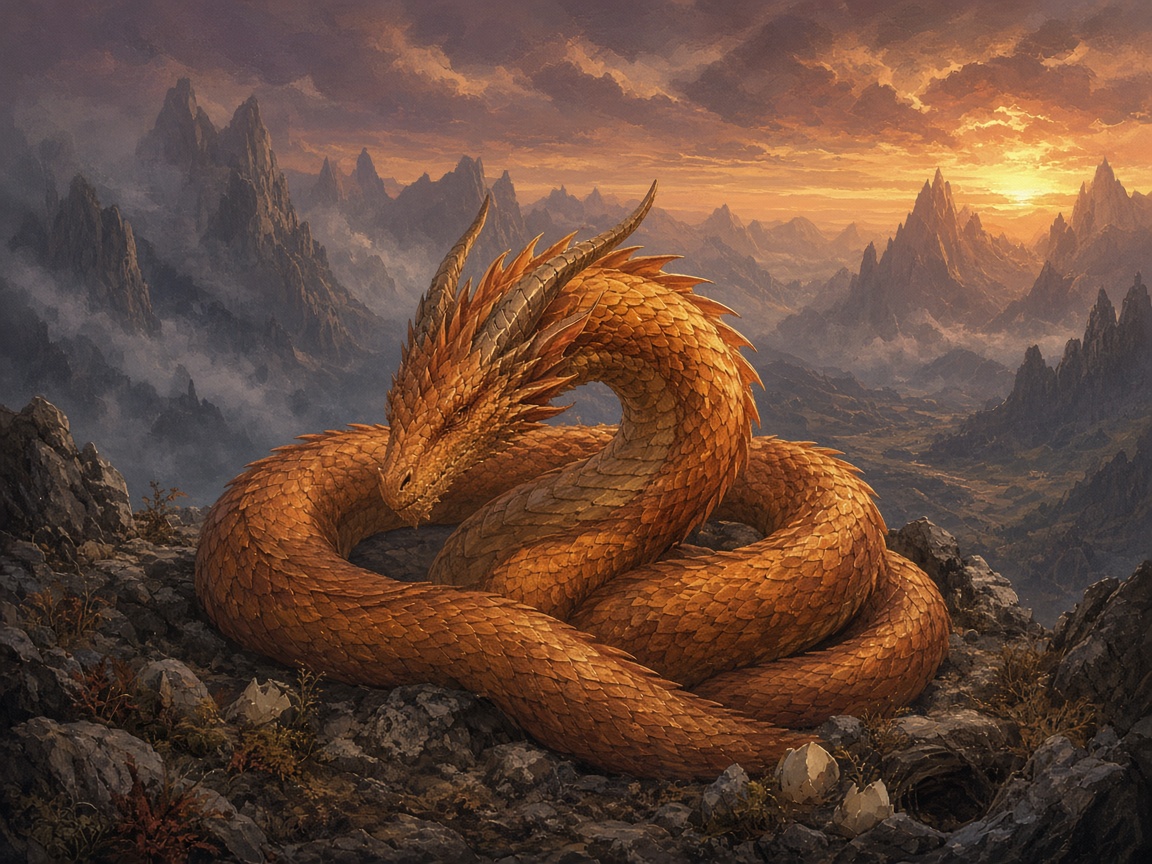 Fan concept of an orange dragon